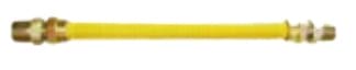 200 Series - 60" Stainless Steel Flexible Connector 1/2" OD (3/8" ID), 1/2 MIP x 1/2 MIP-Yellow Coated - 203-3131-60 (CS12) - Chimney Cricket200 Series - 60" Stainless Steel Flexible Connector 1/2" OD (3/8" ID), 1/2 MIP x 1/2 MIP-Yellow Coated - 203-3131-60 (CS12)
