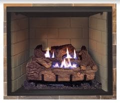 24" Millivolt Burner / Palmetto Oak Log Set with BUF36-T Box - Builders Special - LP - Chimney Cricket24" Millivolt Burner / Palmetto Oak Log Set with BUF36-T Box - Builders Special - LP