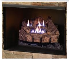 24" Millivolt Burner / Palmetto Oak Log Set with BUF36A Box - Builders Special - LP - Chimney Cricket24" Millivolt Burner / Palmetto Oak Log Set with BUF36A Box - Builders Special - LP