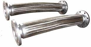 3" x 18-1/2" 300# Flange SS Hose tested an tagged Flange X Female - Chimney Cricket3" x 18-1/2" 300# Flange SS Hose tested an tagged Flange X Female