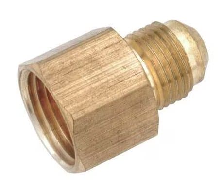 3/4" Male Flare x 3/4" FIP Brass Female Adapter (10/100) - 46-1212 - Chimney Cricket3/4" Male Flare x 3/4" FIP Brass Female Adapter (10/100) - 46-1212