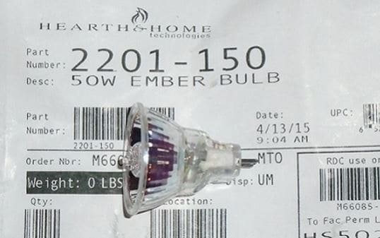 50W Ember Bulb - 2201150 ** - Chimney Cricket50W Ember Bulb - 2201150 **