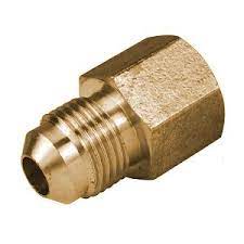 Adapter, 1/2" Flare X 1/2" Female Pipe, Brass, 46-88, 46FF, A46FF - Chimney CricketAdapter, 1/2" Flare X 1/2" Female Pipe, Brass, 46-88, 46FF, A46FF