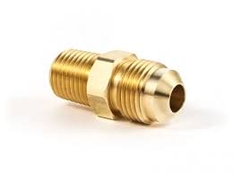 Adapter, 1/2" Flare X 1/2" Male Pipe, Long Shank, Brass L48FF, 48-88LS - Chimney CricketAdapter, 1/2" Flare X 1/2" Male Pipe, Long Shank, Brass L48FF, 48-88LS