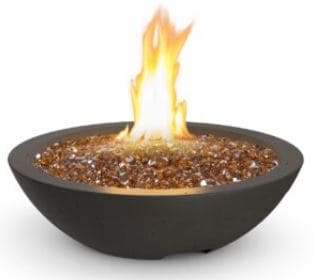 AFD 24" Marseille Fire Bowl in Black Lava Finish, NG - 755BA11M2NC - Chimney CricketAFD 24" Marseille Fire Bowl in Black Lava Finish, NG - 755BA11M2NC