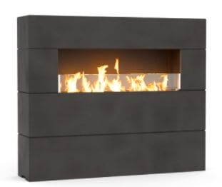 AFD 72" Milan Tall Vented Linear Fireplace in Black Lava Finish with FyreStarter Ignition System (9 Pieces), LP - 211TANBAH8PC ** - Chimney CricketAFD 72" Milan Tall Vented Linear Fireplace in Black Lava Finish with FyreStarter Ignition System (9 Pieces), LP - 211TANBAH8PC **