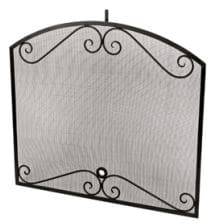 AFD Arched Black Scroll Screen - Chimney CricketAFD Arched Black Scroll Screen