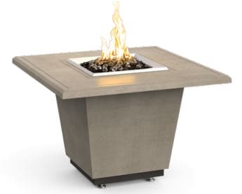 AFD Cosmopolitan Square Firetable in Café Blanco Finish, NG - 640CB11M2NC - Chimney CricketAFD Cosmopolitan Square Firetable in Café Blanco Finish, NG - 640CB11M2NC