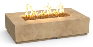 AFD Legend Rectangle Firetable in Travertine Antique Finish, NG - 581TR11M7NC ** - Chimney CricketAFD Legend Rectangle Firetable in Travertine Antique Finish, NG - 581TR11M7NC **