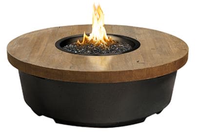 AFD Reclaimed Wood Contempo Round Firetable with French Barrel Oak Table Top Finish, LP - 782BAFOM2PC - Chimney CricketAFD Reclaimed Wood Contempo Round Firetable with French Barrel Oak Table Top Finish, LP - 782BAFOM2PC