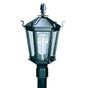 ALUM. POST MOUNT ELEC. LAMP ** - Chimney CricketALUM. POST MOUNT ELEC. LAMP **