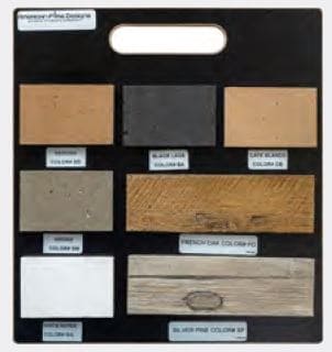 American Fyre Designs GFRC Finish Sample Display Board - Chimney CricketAmerican Fyre Designs GFRC Finish Sample Display Board