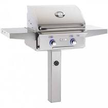 AOG 24" In-Ground Post Stainless Steel Grill, NG - Chimney CricketAOG 24" In-Ground Post Stainless Steel Grill, NG