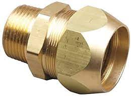 AutoSnap, 3/8" CSST X 3/8" MPT Straight Mechanical Fitting, Brass, TracPipe, FGP-SFST-375 (CS24) - Chimney CricketAutoSnap, 3/8" CSST X 3/8" MPT Straight Mechanical Fitting, Brass, TracPipe, FGP-SFST-375 (CS24)