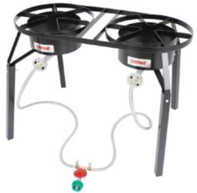 Bayou Classic LP Dual Burner Cooker - Chimney CricketBayou Classic LP Dual Burner Cooker