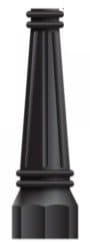 BLACK DECORATIVE POST BASE FOR LAMPS (24"H x 9" diam.) - Chimney CricketBLACK DECORATIVE POST BASE FOR LAMPS (24"H x 9" diam.)