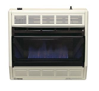 Blue Flame Wall Heater 30,000 Btu, LP, Thermostat Control - Chimney CricketBlue Flame Wall Heater 30,000 Btu, LP, Thermostat Control