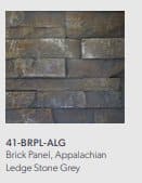 Brick Panel, Appalachian Ledgestone, Grey - Chimney CricketBrick Panel, Appalachian Ledgestone, Grey