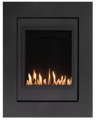 Brigantia 24" Eloquence DV Portrait Fireplace with Black Door and Electronic Ignition, NG ** - Chimney CricketBrigantia 24" Eloquence DV Portrait Fireplace with Black Door and Electronic Ignition, NG **