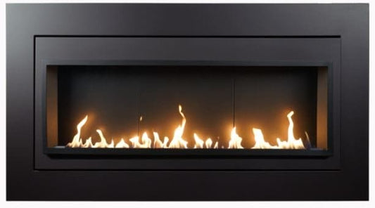 Brigantia Metallic Black Door with Barrier Screen - 25" H x 58 3/8" W ** - Chimney CricketBrigantia Metallic Black Door with Barrier Screen - 25" H x 58 3/8" W **